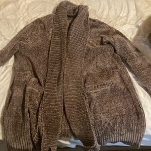 Cozy Brown Knit Cardigan